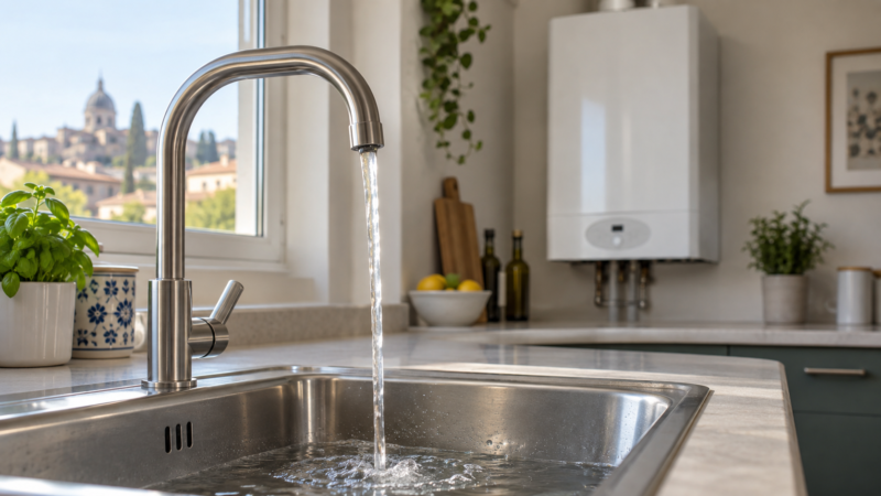 Caldaia fa rumore quando apri l’acqua calda: cosa significa